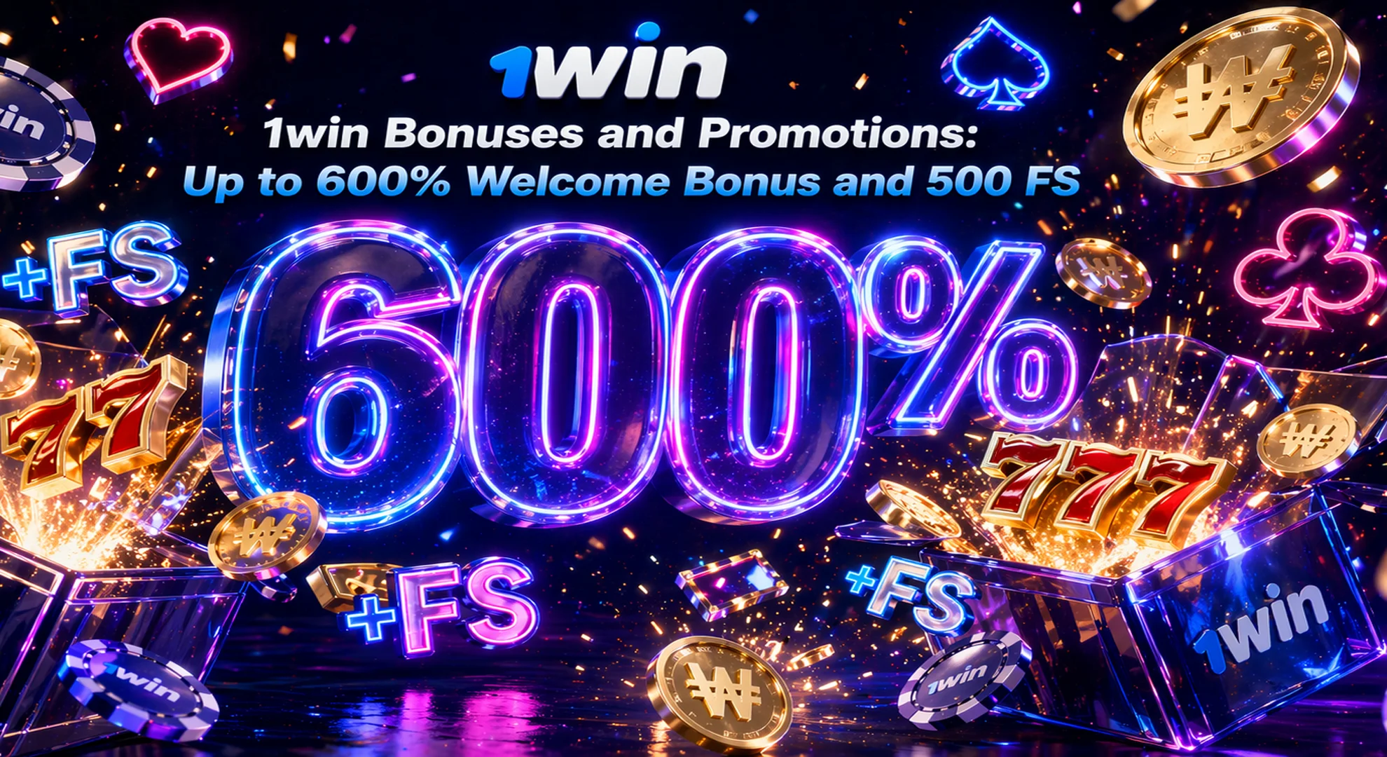 1win Bonuses and Promotions: Up to 600% Welcome Bonus and 500 FS Get up to 600 percent 1win bonus and 500 free spins in South Korea
